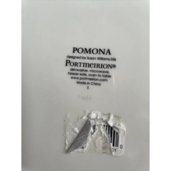 Portmeirion Pomona Hoary Morning Apple 10.25” Oval Baking Serving Dish Handles - Picture 6 of 7